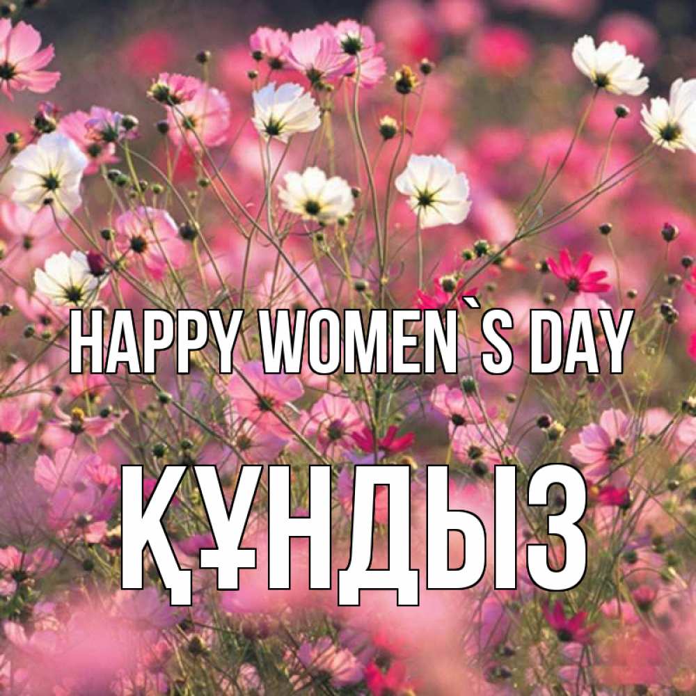 Greetings card с именем, ҚҰНДЫЗ happy women`s day красиво 1 Greetings with text for free download 